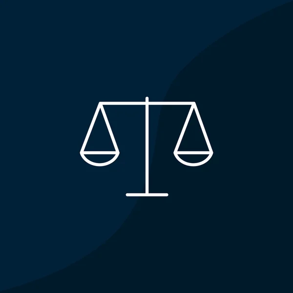 Escalas de justiça ícone web simples —  Vetores de Stock
