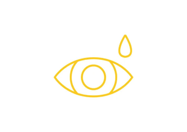 Gotas para los ojos icono simple — Vector de stock