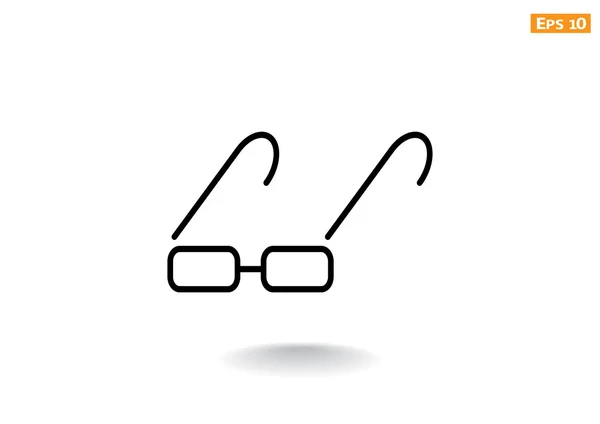 Solglasögon spindelväv ikonen — Stock vektor