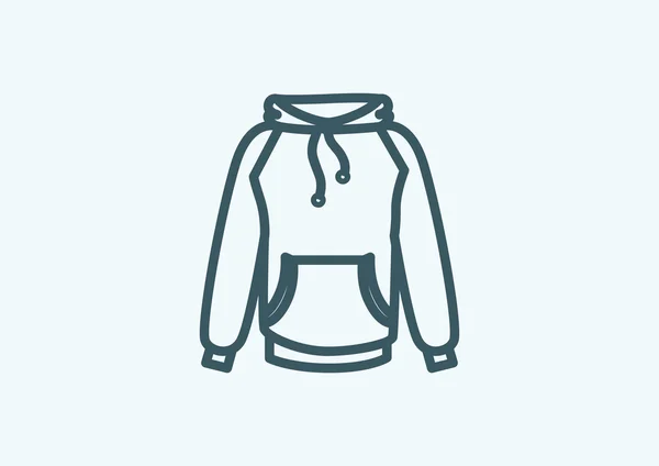 Ícone web hoodie — Vetor de Stock