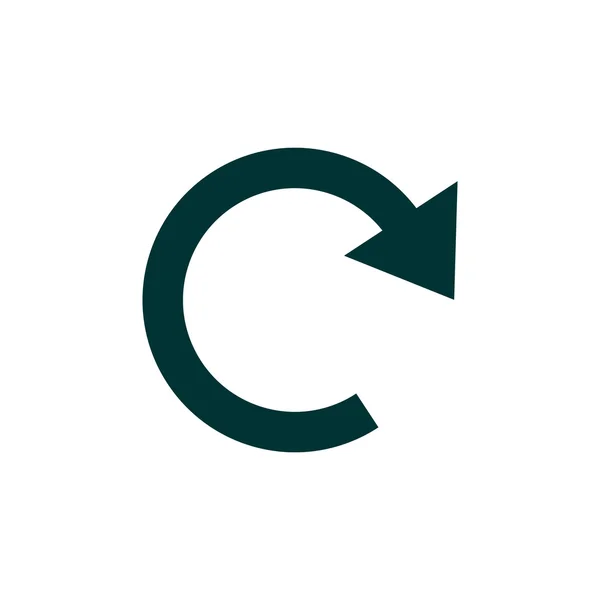 Flecha redonda icono web — Vector de stock