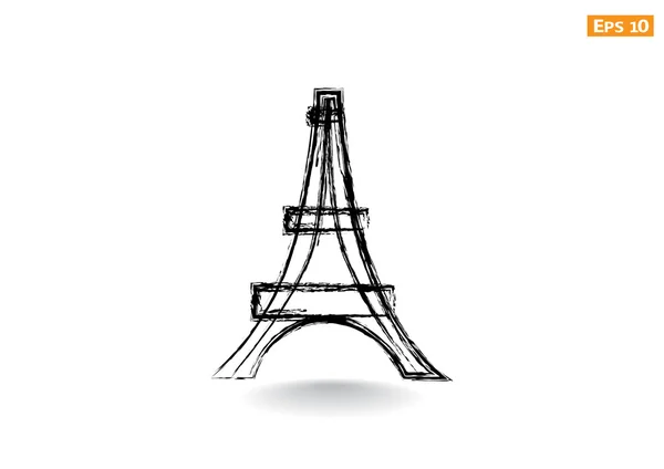 Icono web Torre Eiffel — Vector de stock