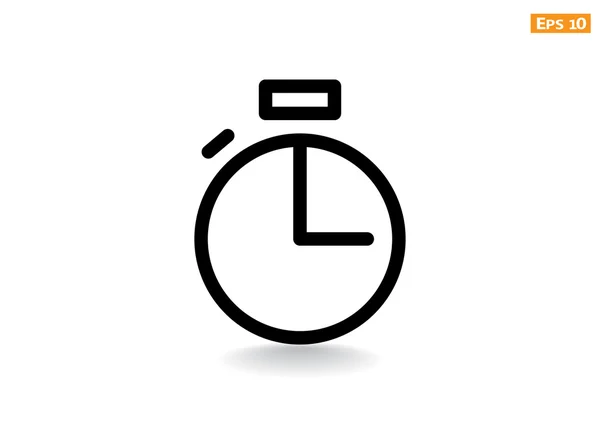 Horloge web pictogram — Stockvector