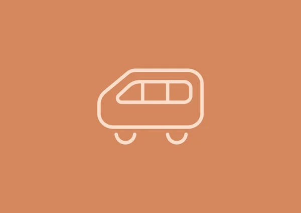 Bus web pictogram — Stockvector