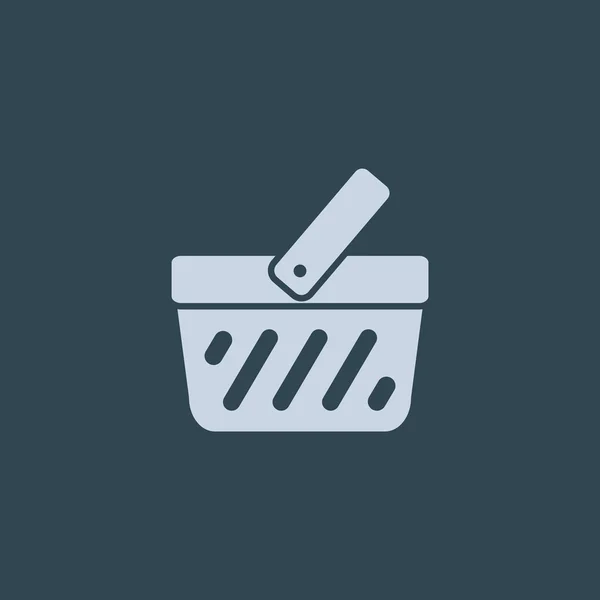 Carrito de compras icono web simple — Vector de stock