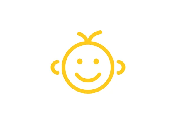 Happy baby icon — Stock Vector