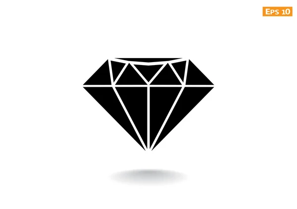 Diamant web pictogram — Stockvector