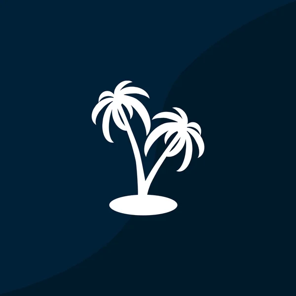 Εξωτικό νησί εικονίδιο web — Διανυσματικό Αρχείο