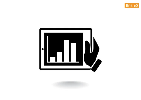 Ícone web tablet digital —  Vetores de Stock