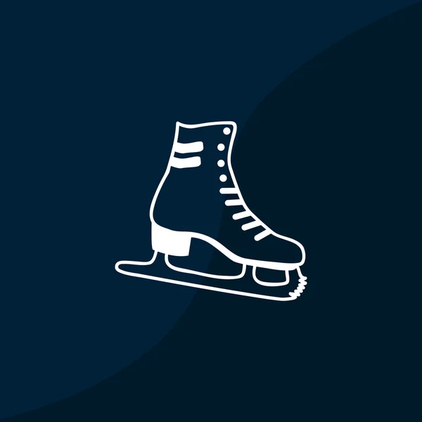 Patines icono web — Vector de stock