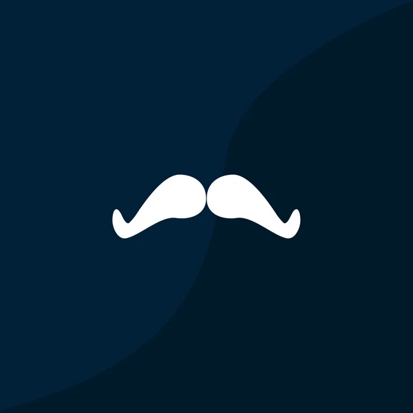 Doodle bigote simple icono web — Vector de stock