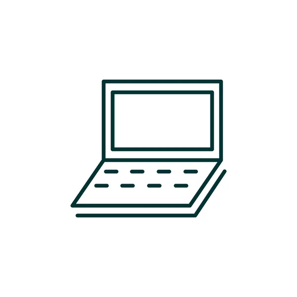 Simple icono web portátil — Vector de stock