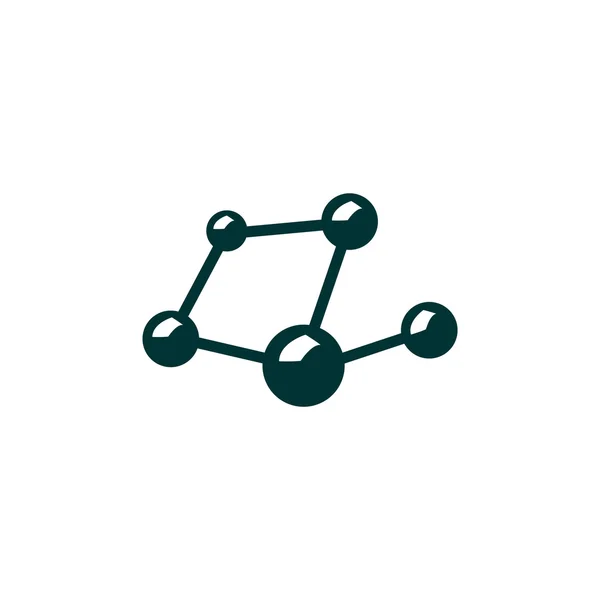 Icono web compuesto molecular — Archivo Imágenes Vectoriales