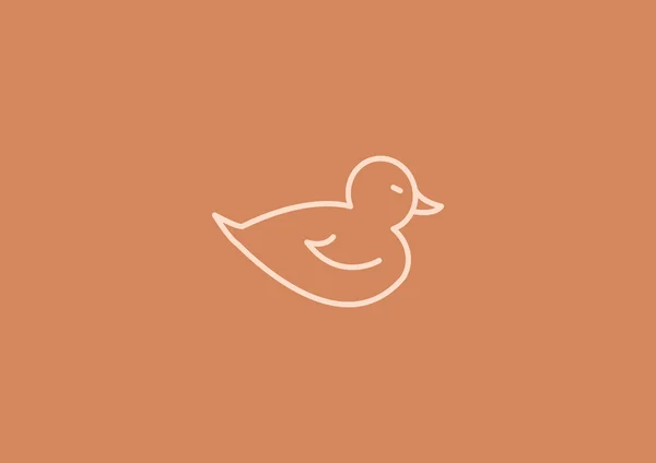 Toy duck icon — Stock Vector