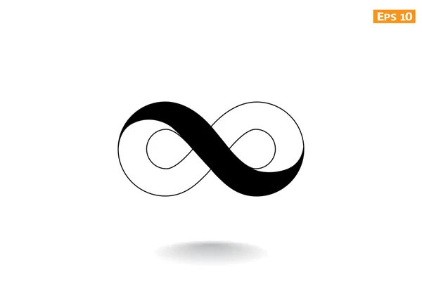 Icono de signo infinito — Vector de stock