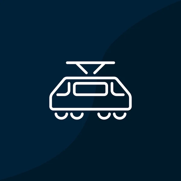 Straßenbahn-Ikone — Stockvektor
