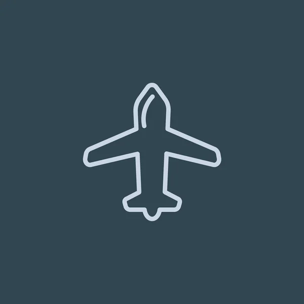 Icono web aeronave — Vector de stock