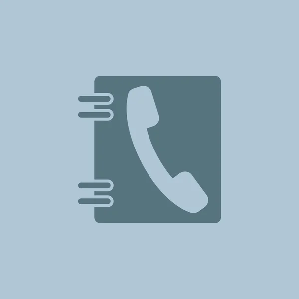 Contacten web telefoonpictogram — Stockvector