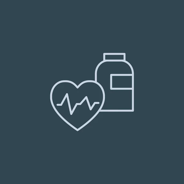 Cura para la salud del corazón — Vector de stock