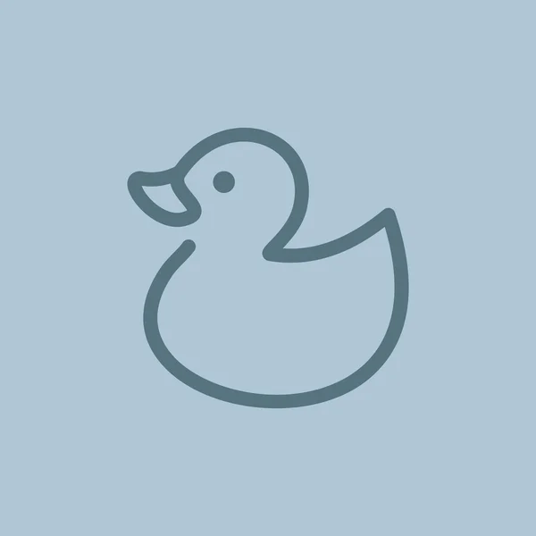 Juguete pato icono — Vector de stock