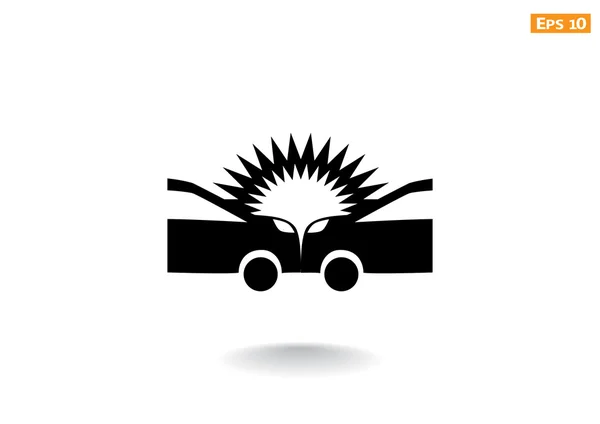 Auto ongeluk web pictogram — Stockvector