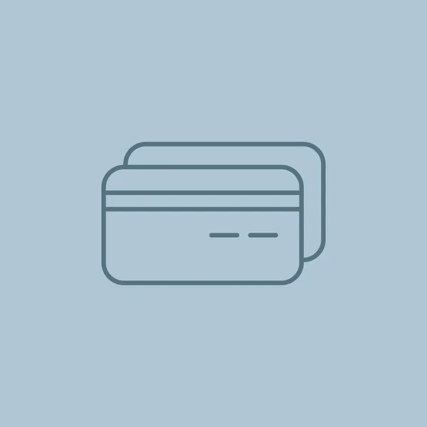 Tarjetas de plástico icono web simple — Vector de stock