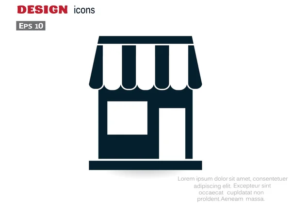 Tienda icono web — Vector de stock