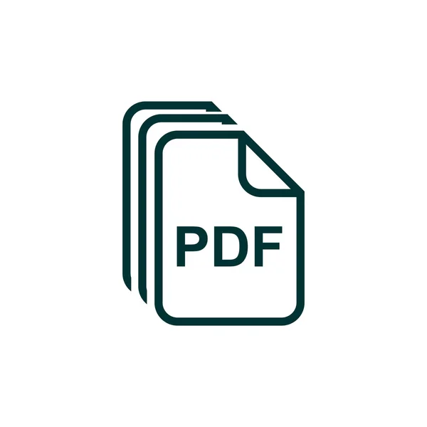 Archivos PDF, icono web — Vector de stock