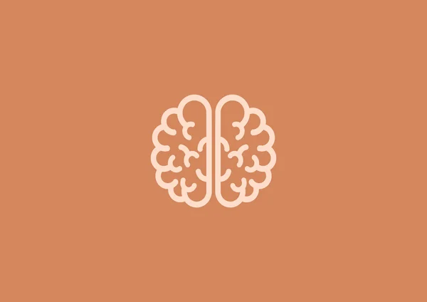 L'icône web du cerveau humain — Image vectorielle
