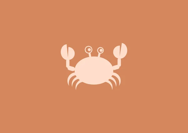 Icône web crabe — Image vectorielle