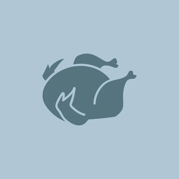 Reasted chicken web icon — стоковый вектор