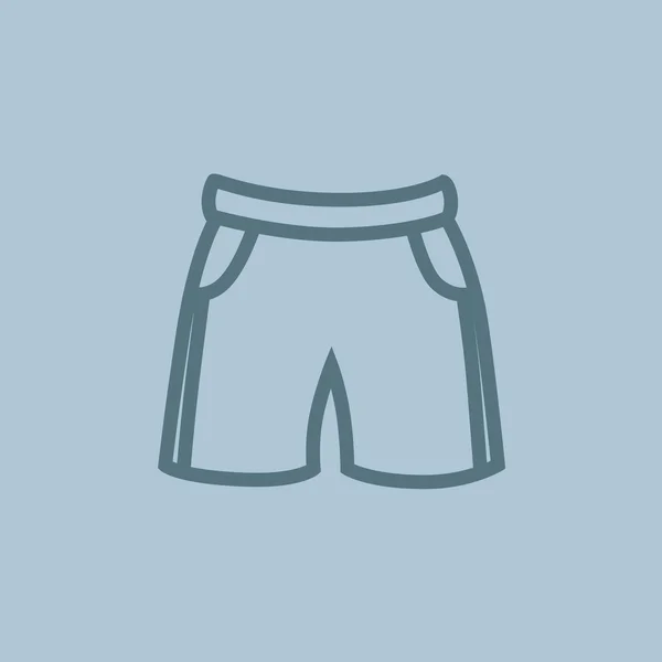 Deporte Shorts signo — Vector de stock