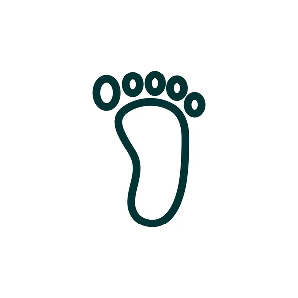 Bosé nohy ikona — Stockový vektor