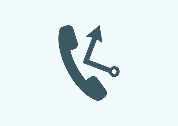 Telefon csövet hívást vissza — Stock Vector