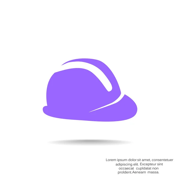 Icono de sombrero duro — Vector de stock