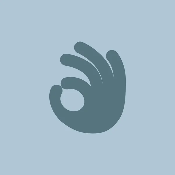 Ok gesto icona web — Vettoriale Stock