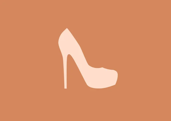 Zapato femenino icono web — Archivo Imágenes Vectoriales