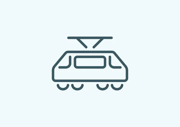 Icono web del tranvía — Vector de stock