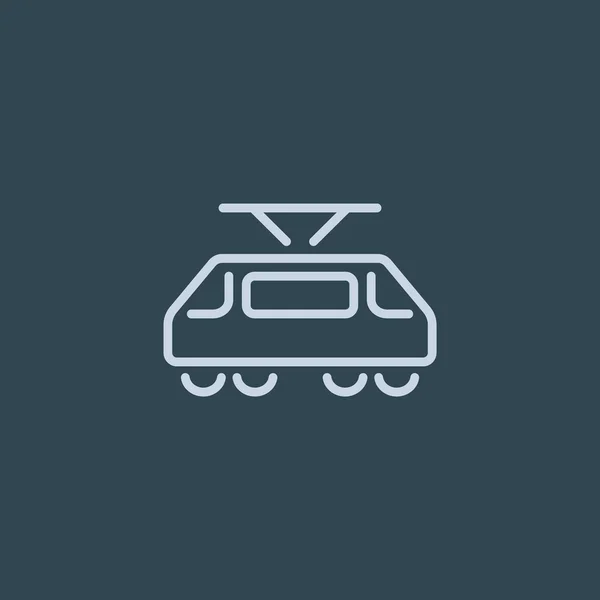 Tram web pictogram — Stockvector