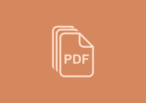 Archivos PDF, icono web — Vector de stock