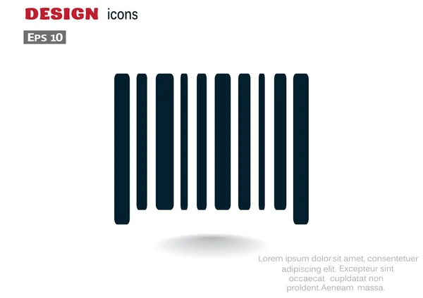 Icône de code à barres — Image vectorielle
