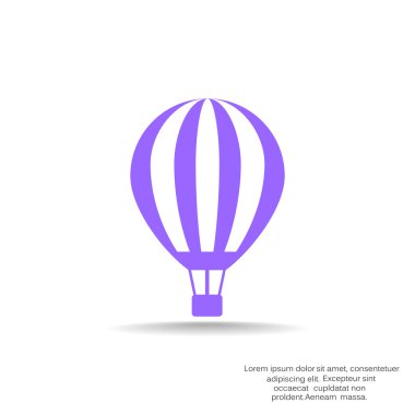 Balon yolculuk web simgesi