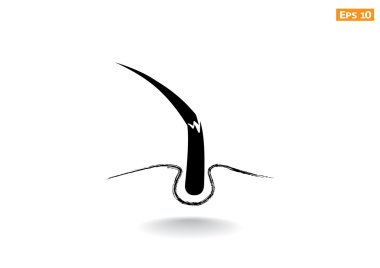 Hasarlı saçın web simgesi