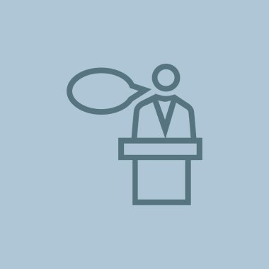 hoparlör simgesi silüeti