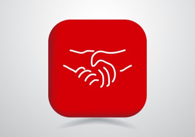 El sıkışma simgesi web simgesi