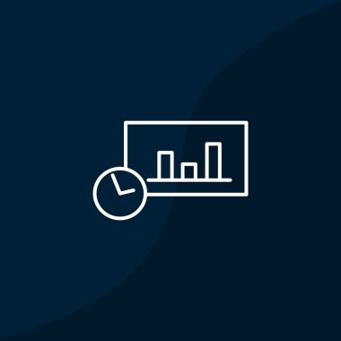 Saat web simgesi ile grafik