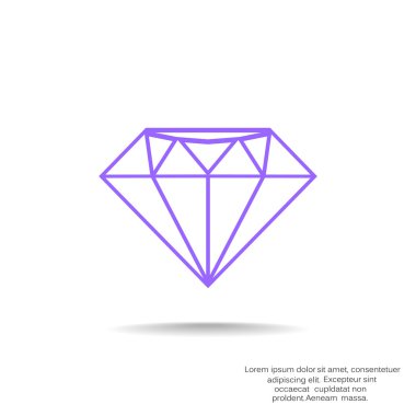 Elmas web simgesi, lüks konsepti