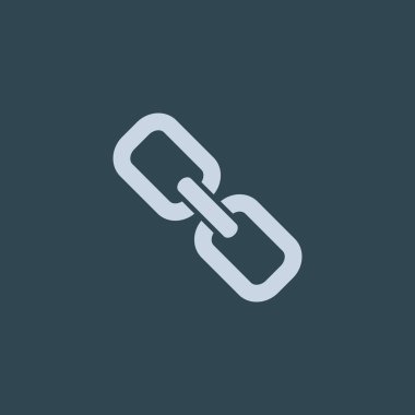 Zincir işareti iletişim web simgesi