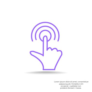 Dokunmatik ekran web simgesi