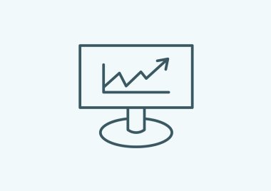 iş büyüyen grafik sunum simgesini
